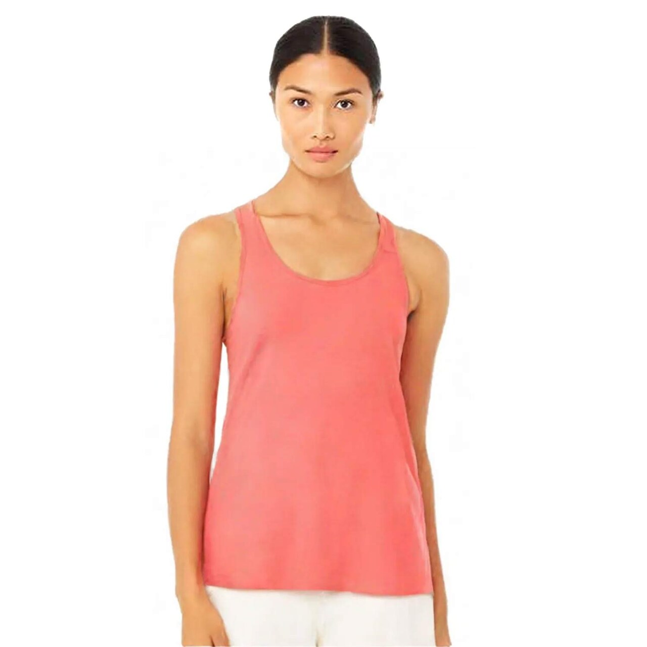 BELLA + CANVAS Women’s Flowy Racerback Sleeveless Tank – Summer Top for Casual Wear